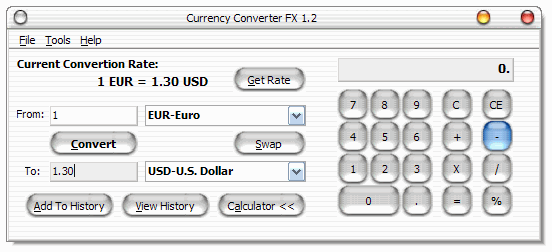 Tool to get latest currency exchange rates