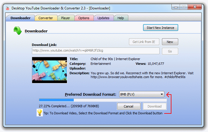 Download, Convert  Play videos from YouTube