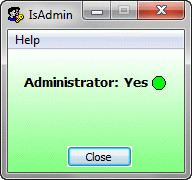 IsAdmin 1.1 screenshot