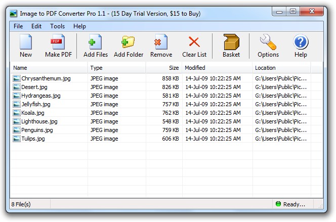 Image to PDF converter Pro screenshot