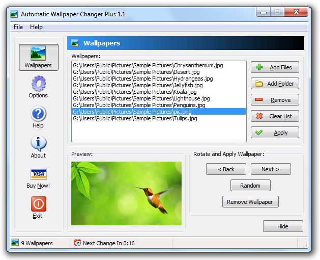 Windows 8 Automatic Wallpaper Changer Plus full